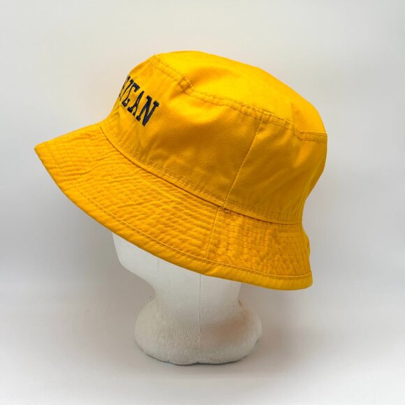 Vintage University Michigan Gore-tex Bucket Hat Yellow Small UM USA EUC - Picture 7 of 10